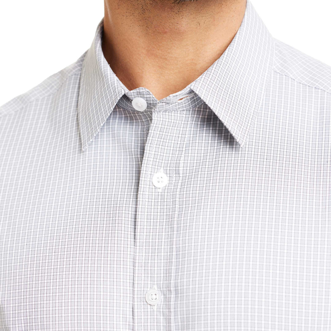 Ash & Erie Quartz Check Wrinkle-Free Button-Down Shirt for Short Men   Everyday Shirts