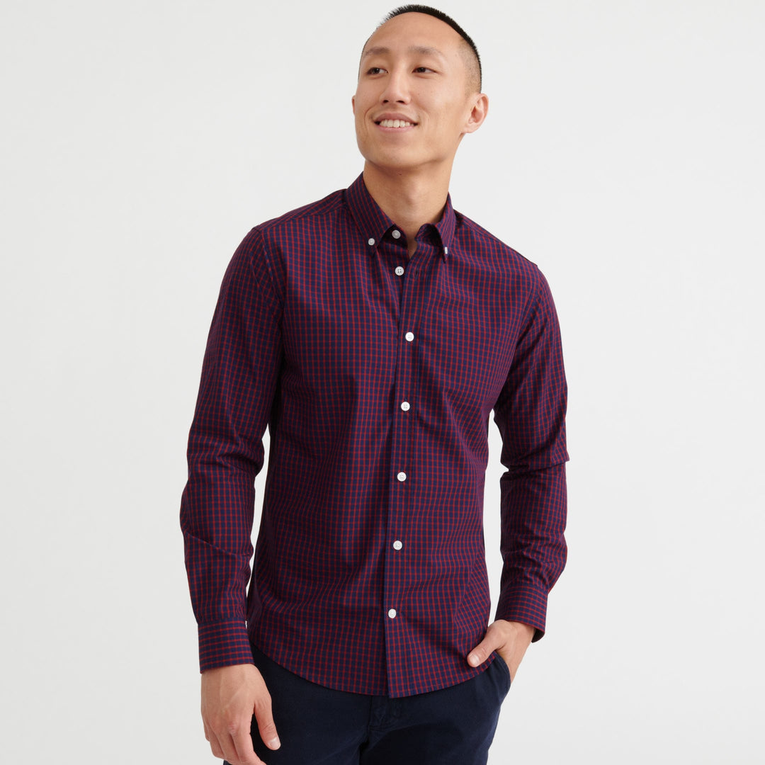 Ash & Erie Redwood Plaid Button-Down Shirt for Short Men   Everyday Shirts