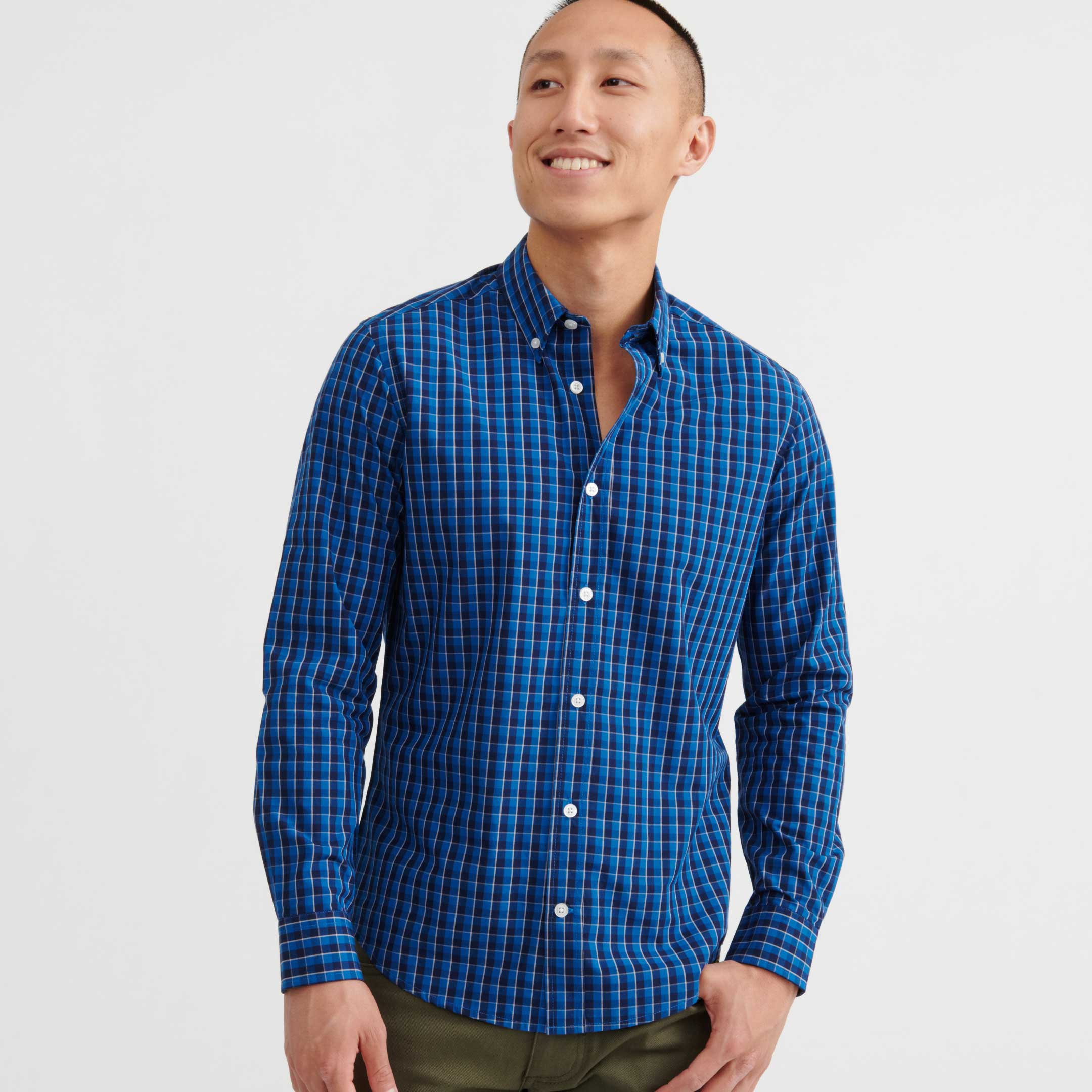 Ash & Erie Sawyer Plaid Button-Down Shirt for Short Men   Everyday Shirts