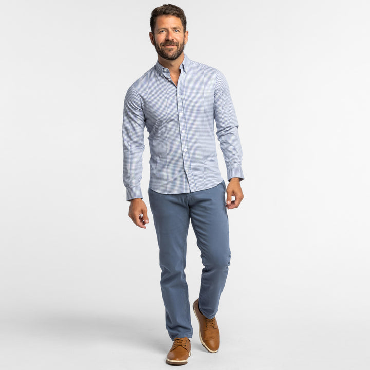 Ash & Erie Stratus Gingham Button-Down Shirt for Short Men   Everyday Shirts