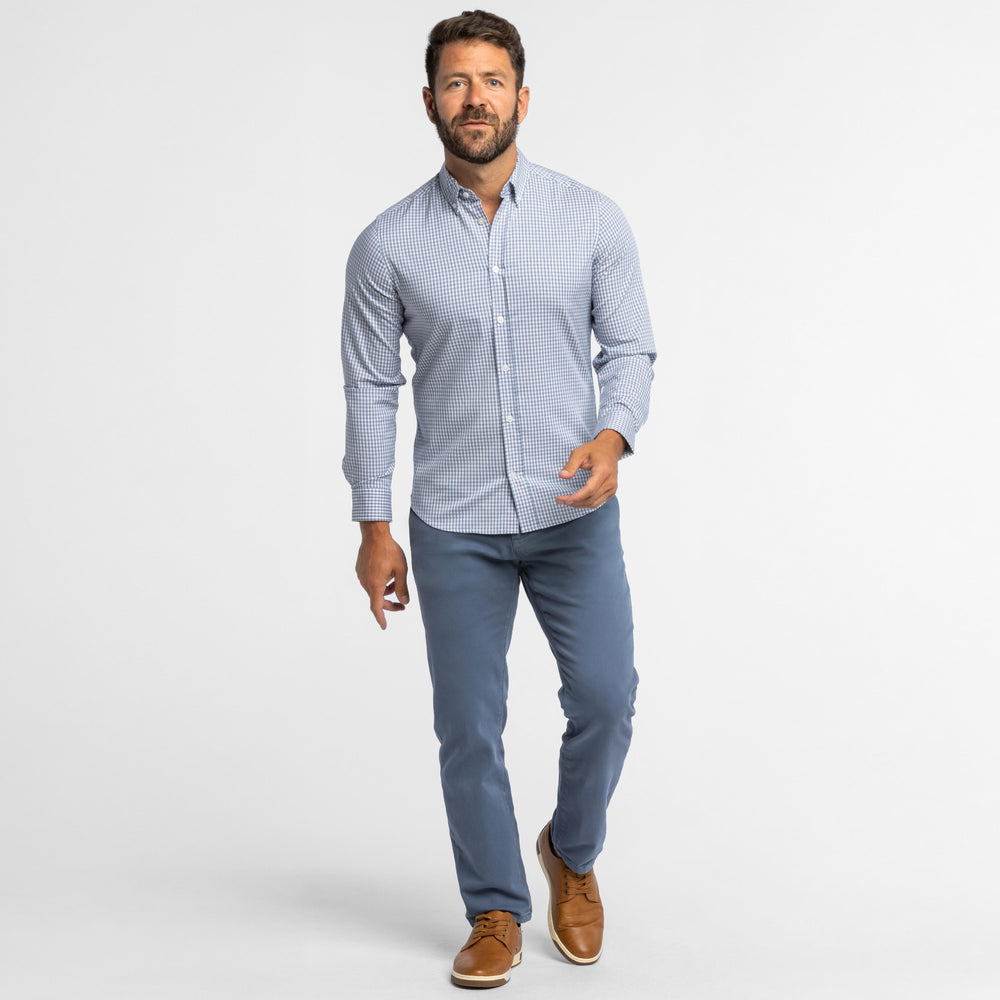 Ash & Erie Stratus Gingham Button-Down Shirt for Short Men   Everyday Shirts