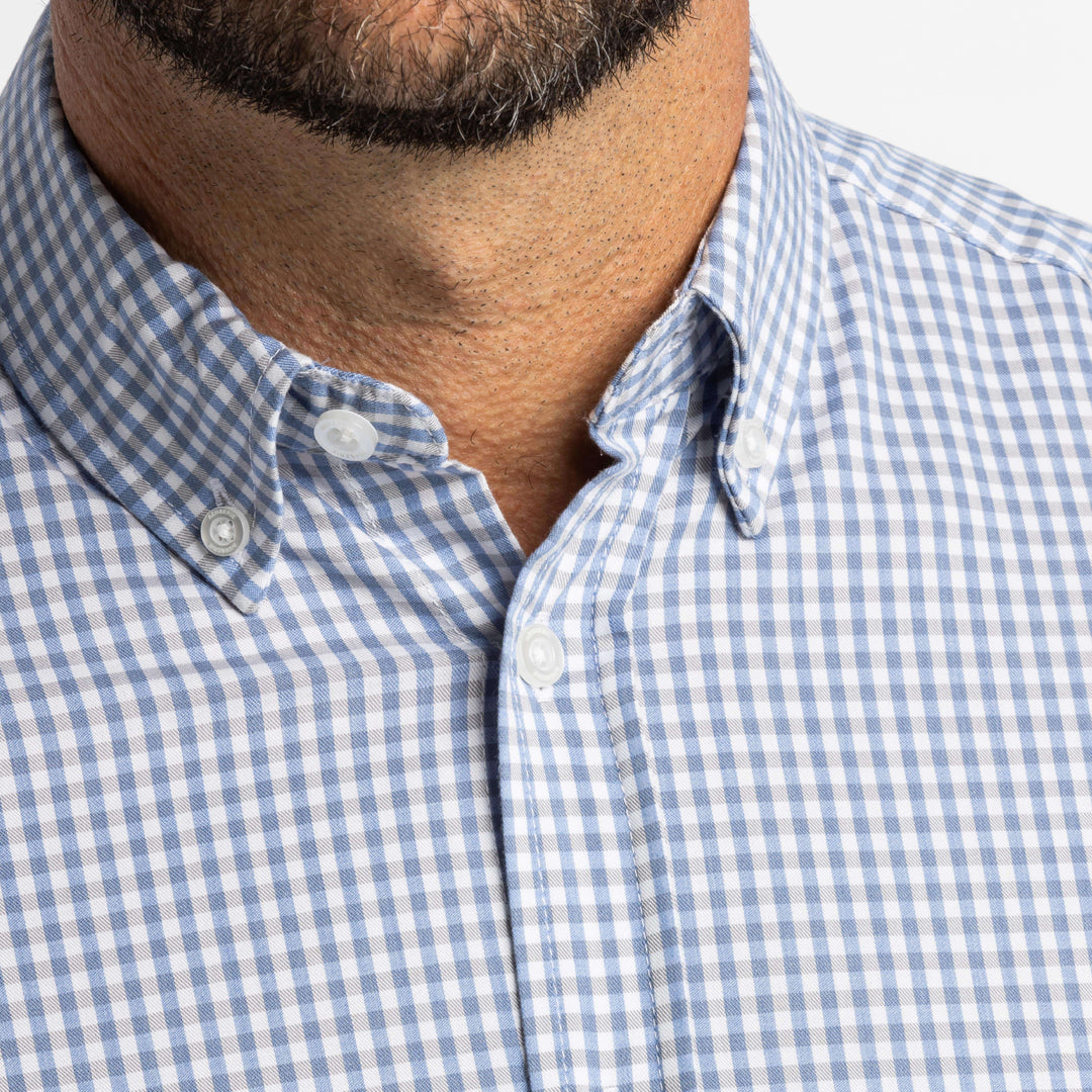 Ash & Erie Stratus Gingham Button-Down Shirt for Short Men   Everyday Shirts