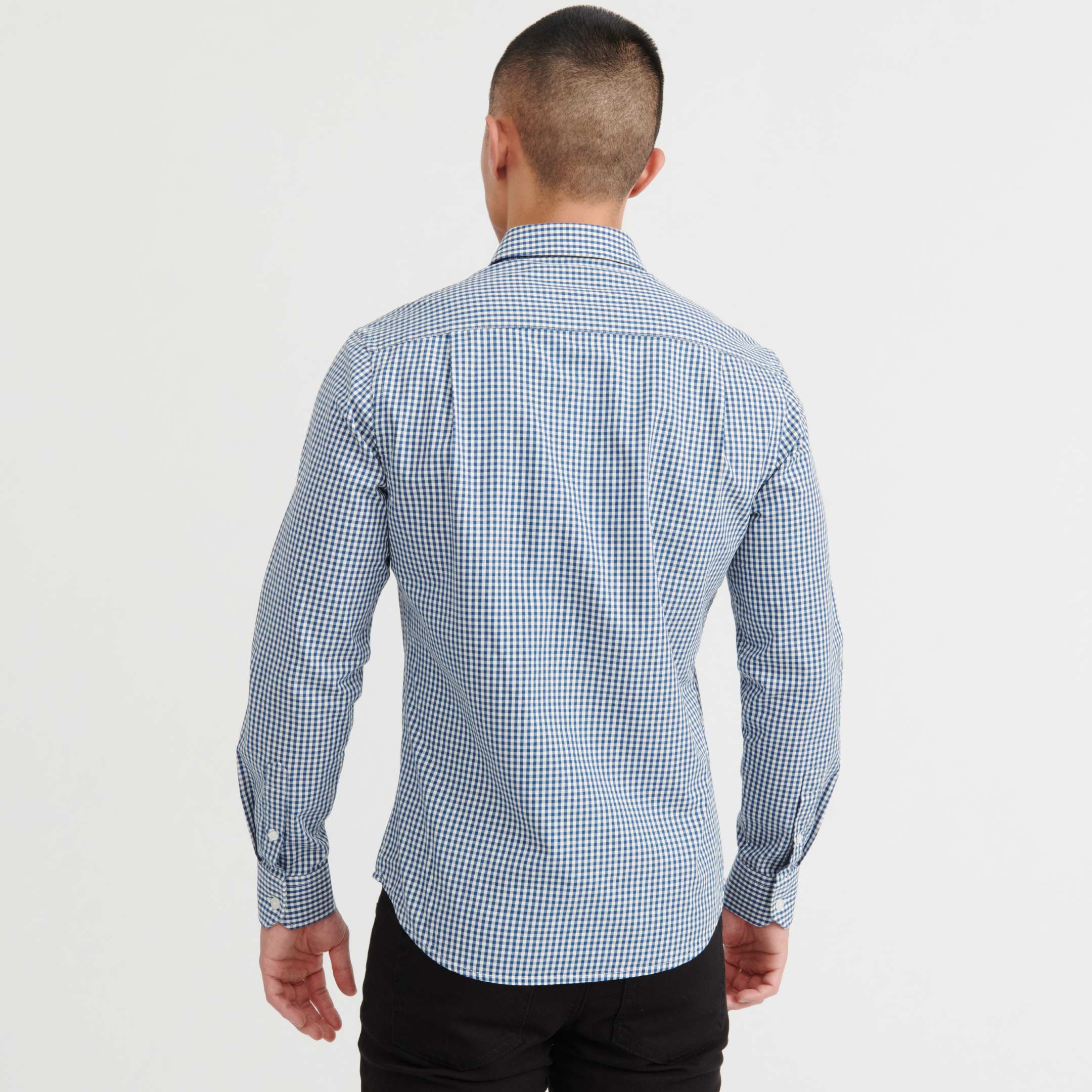 Ash & Erie Traverse Gingham Button-Down Shirt for Short Men Traverse Gingham / XL / Slim