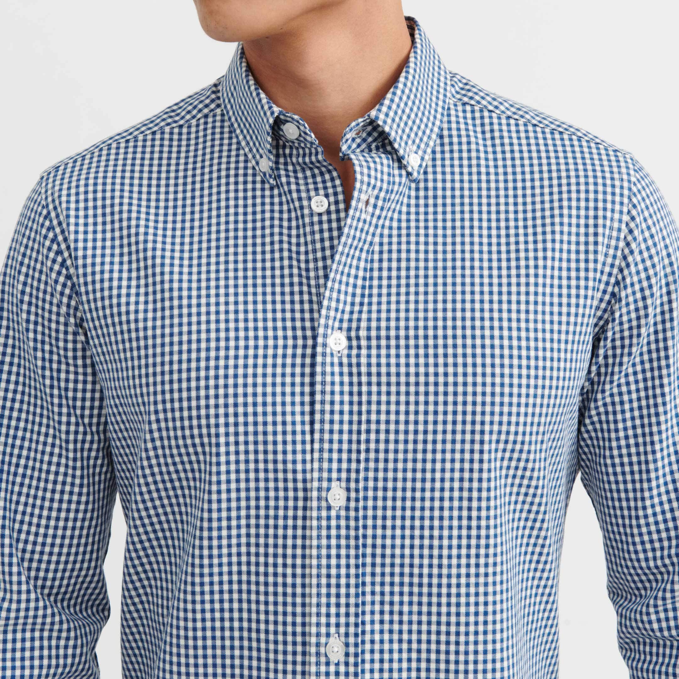 Ash & Erie Traverse Gingham Button-Down Shirt for Short Men