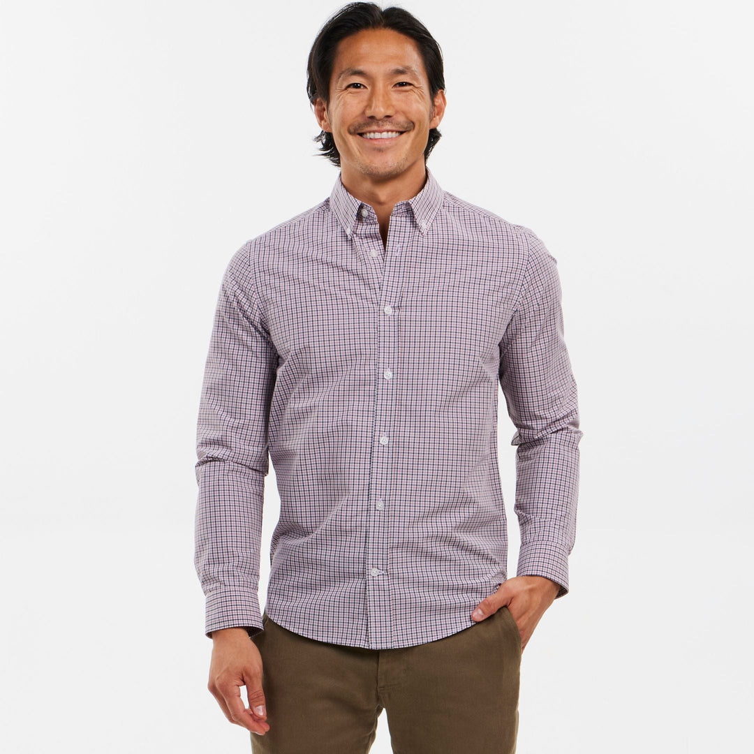 Ash & Erie Seaglass Gingham Button-Down Shirt for Short Men   Everyday Shirts