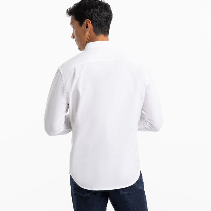 Ash & Erie White Oxford Wrinkle-Free Button-Down Shirt for Short Men   Everyday Shirts