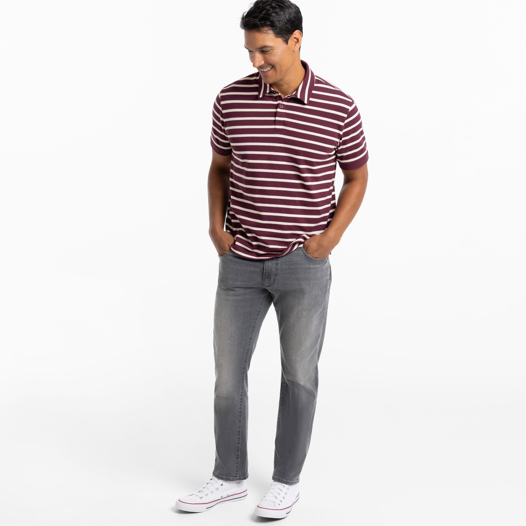 Ash & Erie Concrete Wash Denim Explorer Jeans for Short Men