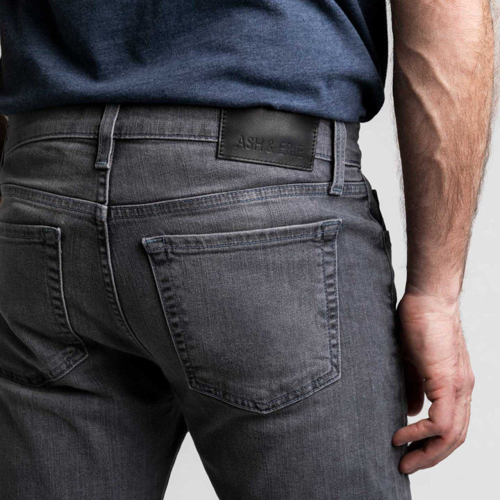 Ash & Erie Concrete Wash Denim Explorer Jeans for Short Men   Explorer Jeans