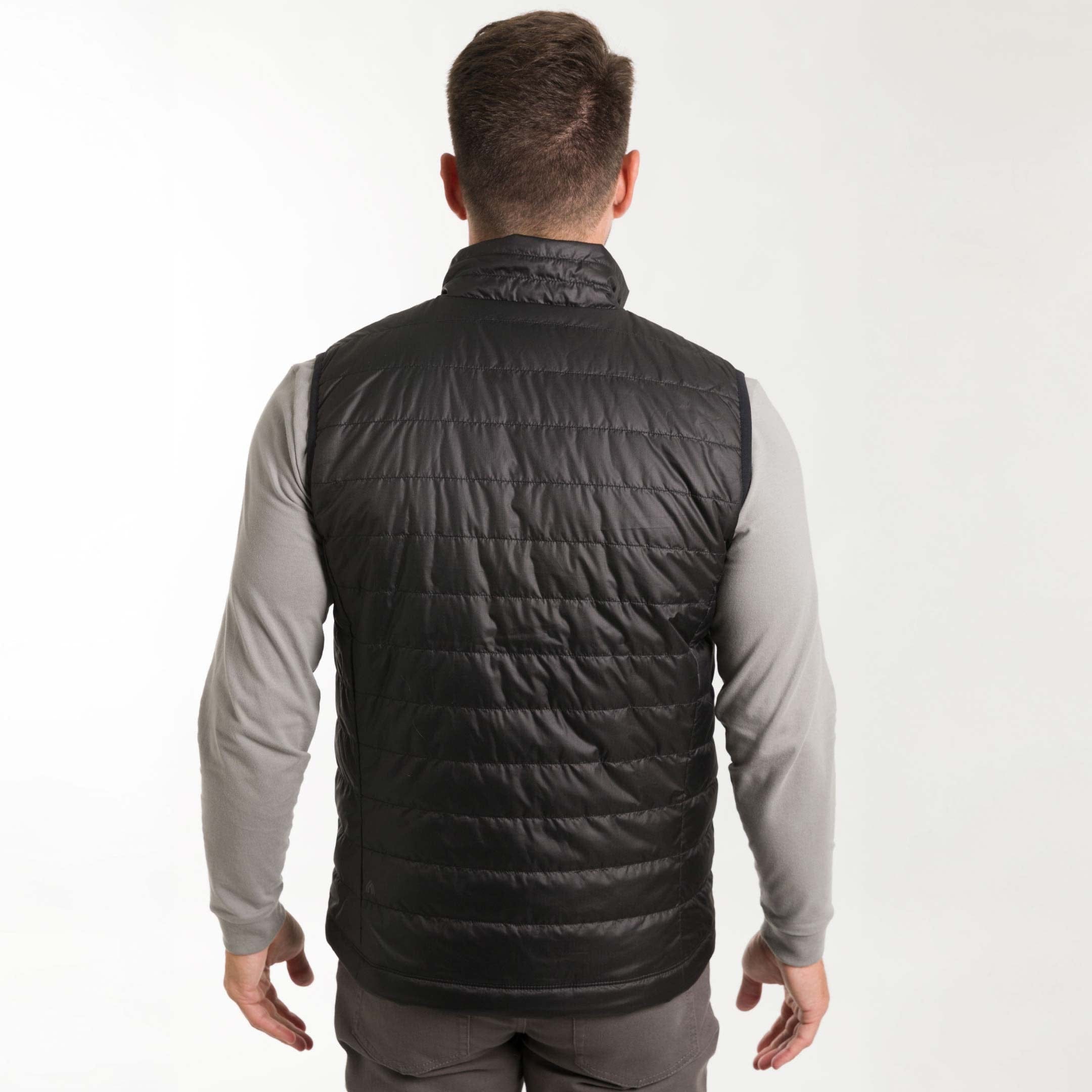 Ash & Erie Black Fjord Vest for Short Men   Fjord Vest