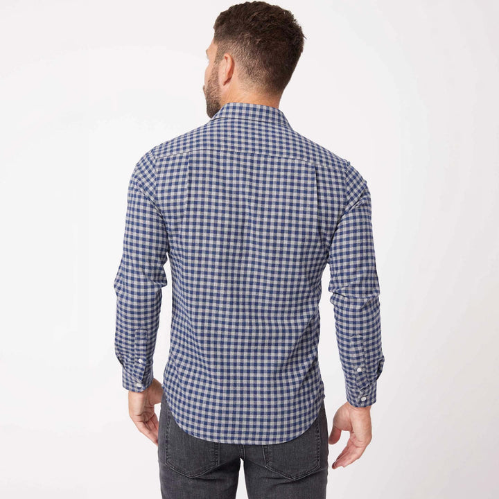 Ash & Erie Alberta Gingham Flannel Button-Down Shirt for Short Men   Flannel Everyday Shirt