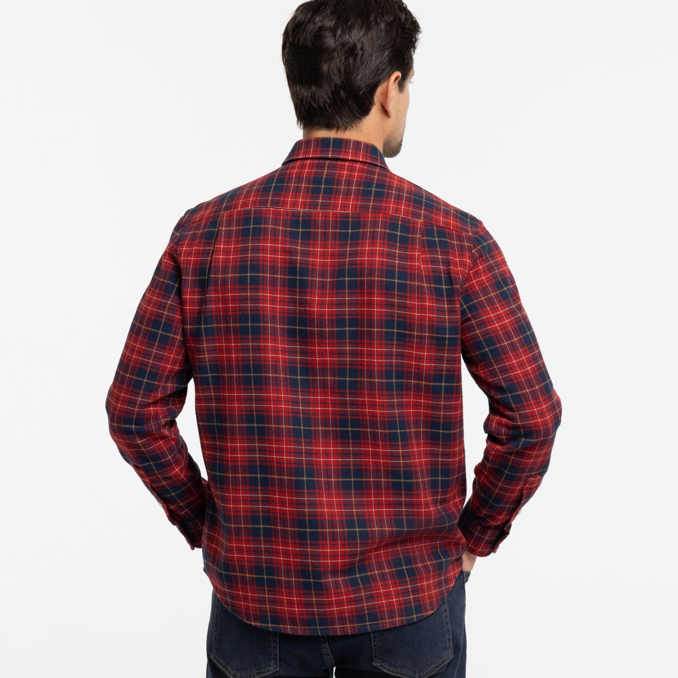 Ash & Erie Canyon Flannel Button-Down Shirt for Short Men Ash & Erie Canyon Flannel Button-Down Shirt for Short Men