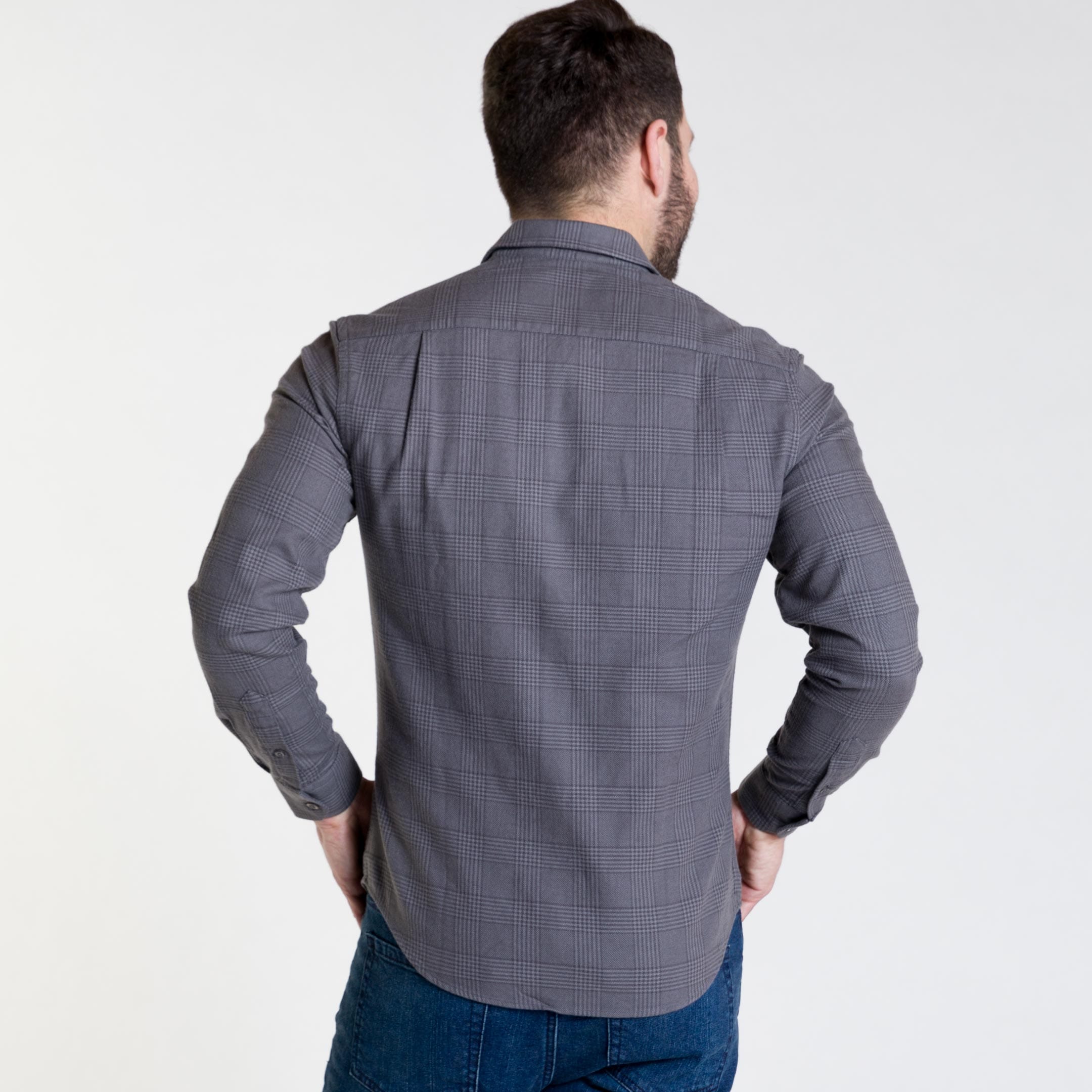 gray plaid dress shirt The Holden Grey Plaid Button Down 2XL / Grey Plaid
