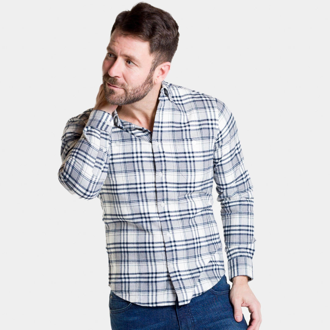 Ash & Erie Highland Plaid Flannel Button-Down Shirt for Short Men Ash & Erie Highland Plaid Flannel Button-Down Shirt for Short Men