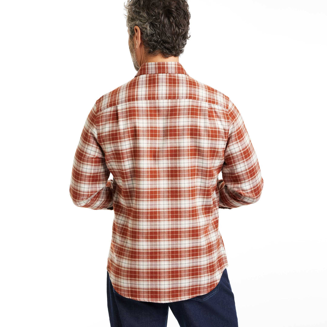 Ash & Erie Ironwood Flannel Button-Down Shirt for Short Men   Flannel Everyday Shirt