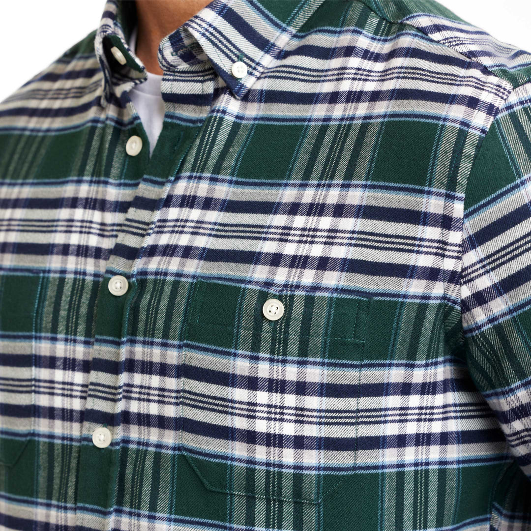 Ash & Erie Pine Grove Flannel Button-Down Shirt for Short Men   Flannel Everyday Shirt