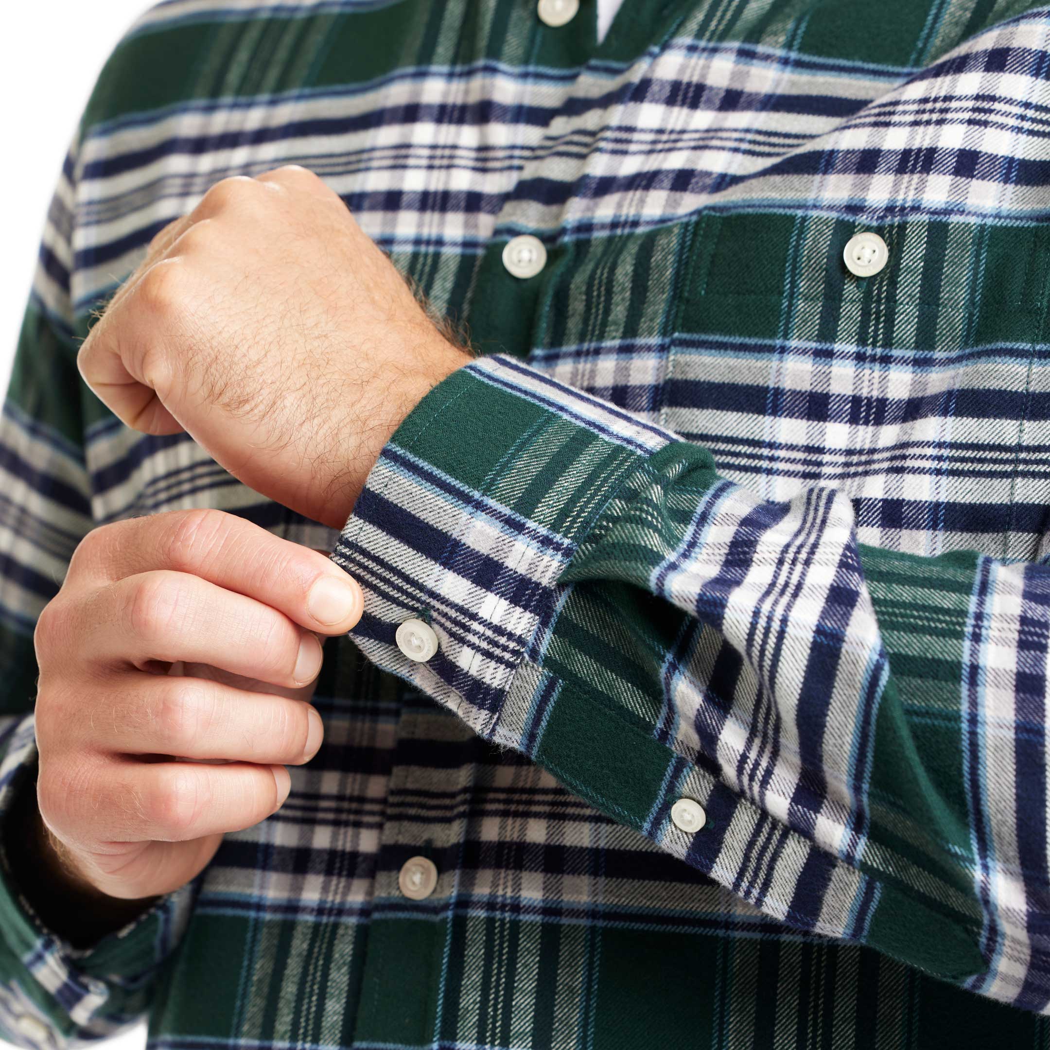 Ash & Erie Pine Grove Flannel Button-Down Shirt for Short Men   Flannel Everyday Shirt