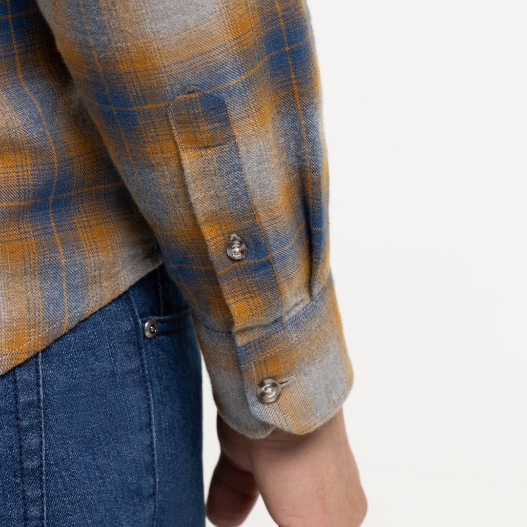 Ash & Erie Sedona Flannel Button-Down Shirt for Short Men   Flannel Everyday Shirt