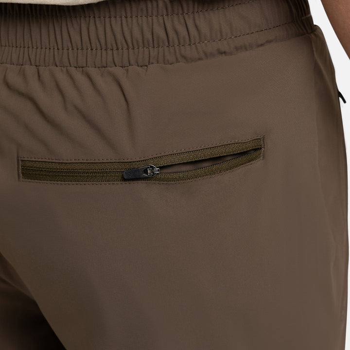 Ash & Erie Brown Hybrid Jogger for Short Men   Hybrid Jogger