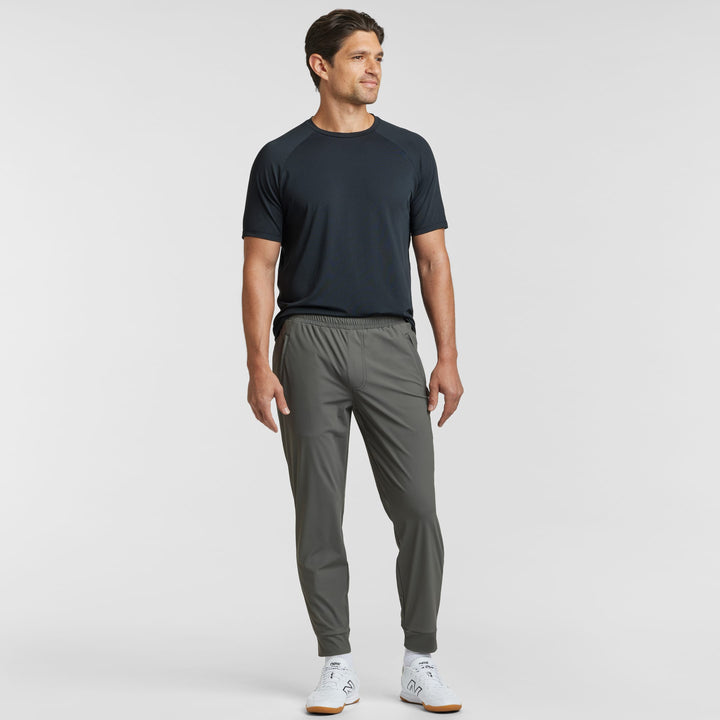 Ash & Erie Charcoal Hybrid Jogger for Short Men   Hybrid Jogger
