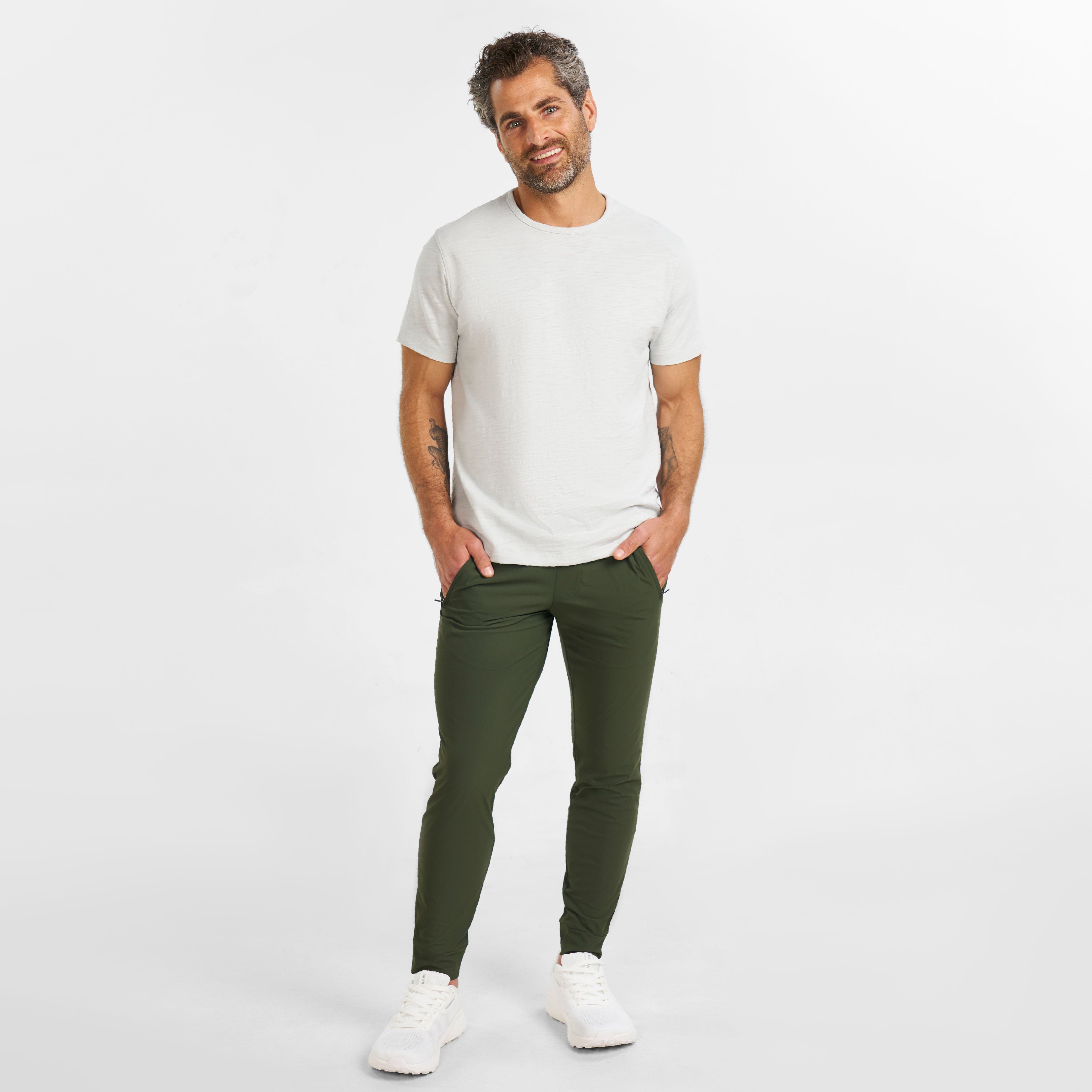 ☆BADBLOOD☆ Classic Check 2 Way Jogger Trousers Green NWT Liv & Lucy Womens Olive Green Drawstring Waist Tapered