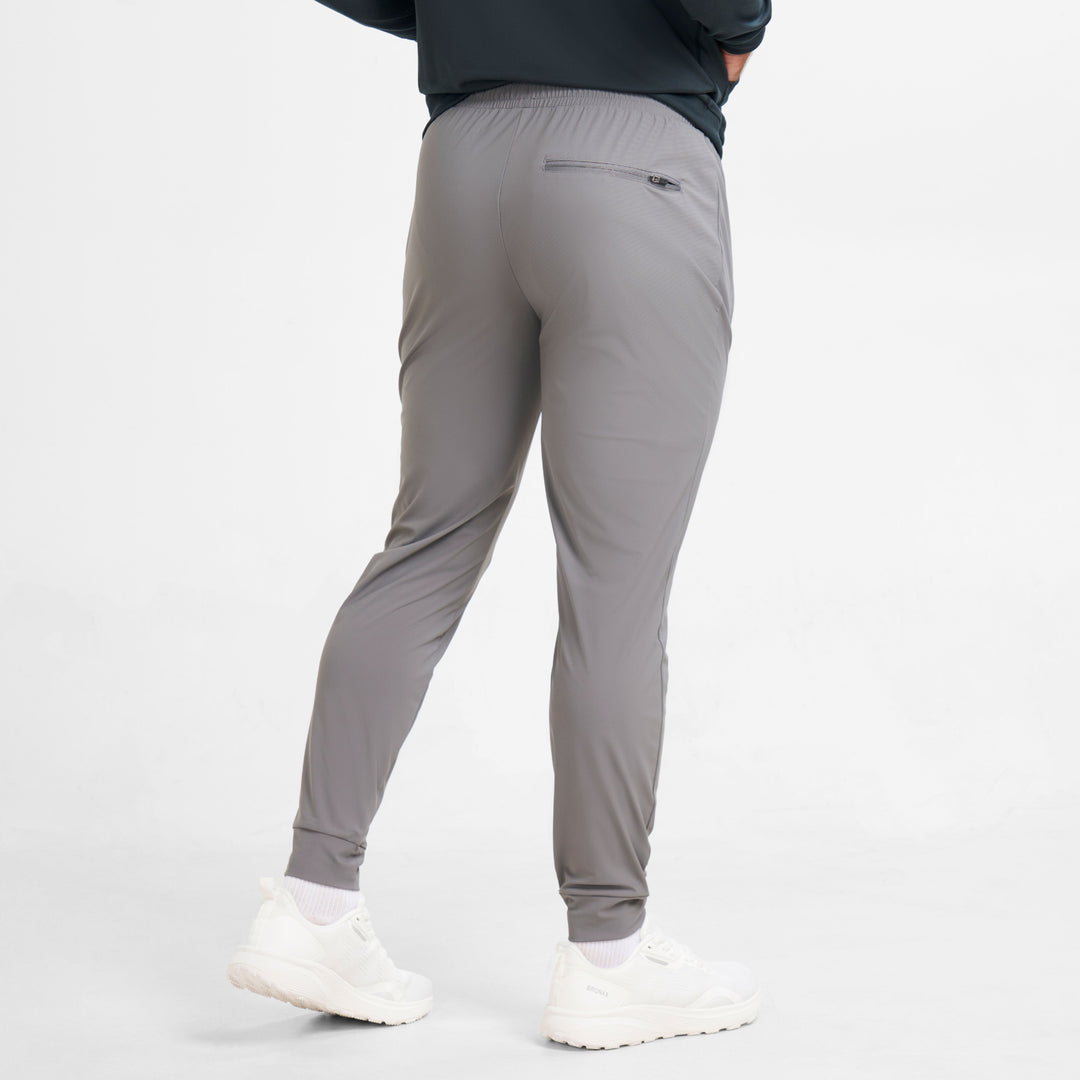 Ash Erie Light Grey Hybrid Jogger for Short Men