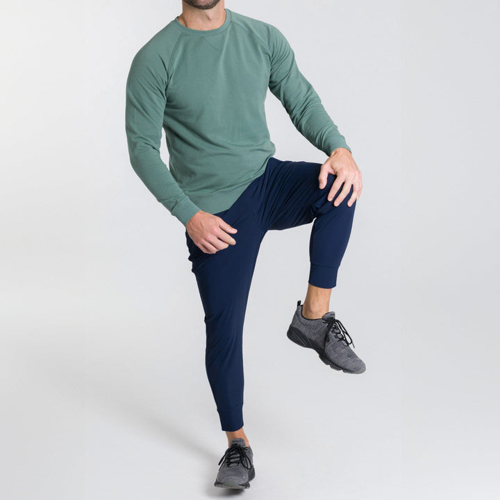 Ash & Erie Navy Hybrid Jogger for Short Men   Hybrid Jogger