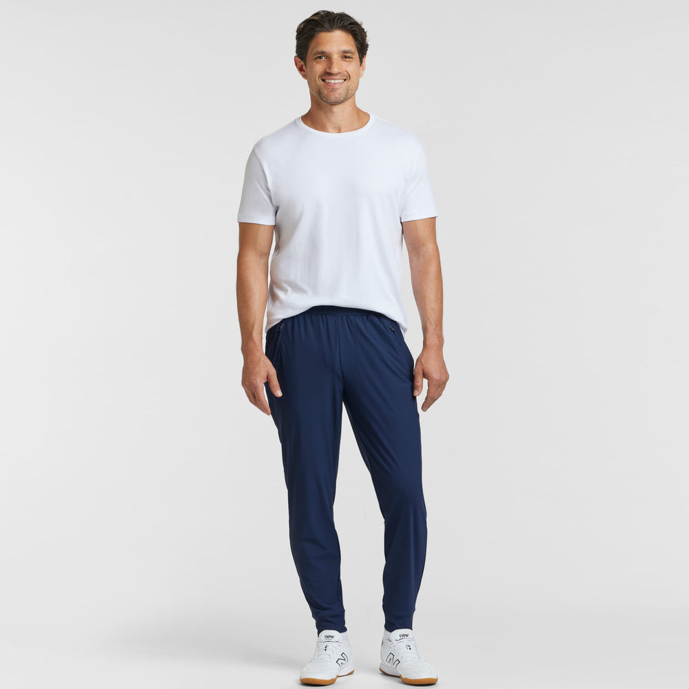 Ash & Erie Navy Hybrid Jogger for Short Men   Hybrid Jogger