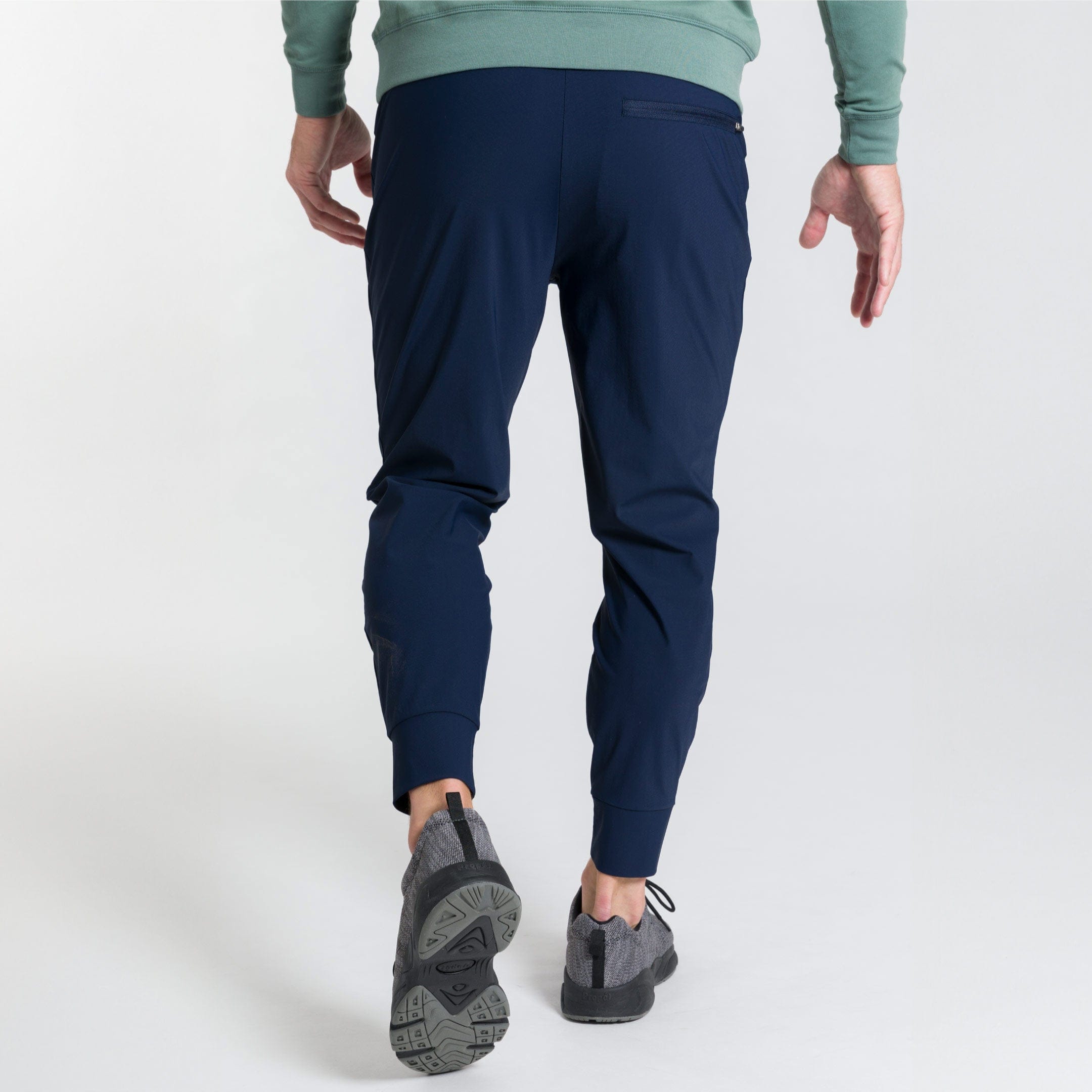 Ash & Erie Navy Hybrid Jogger for Short Men