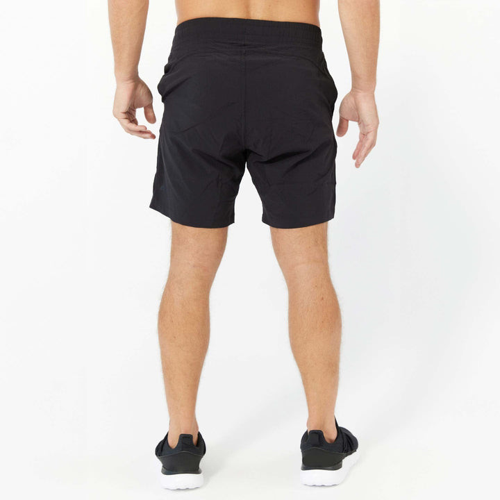 Ash & Erie Black Hybrid Shorts for Short Men   Hybrid Shorts