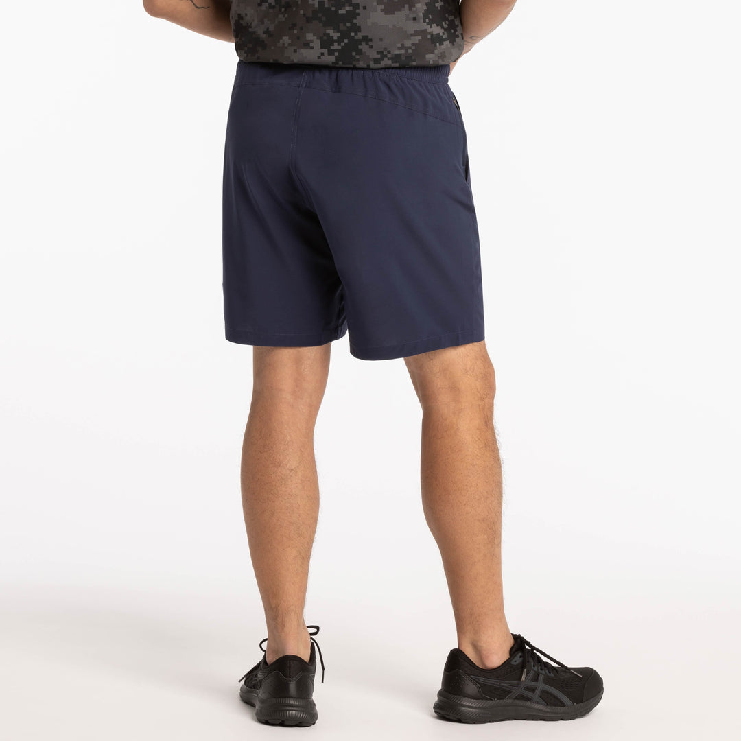 Ash & Erie Navy Hybrid Shorts for Short Men   Hybrid Shorts