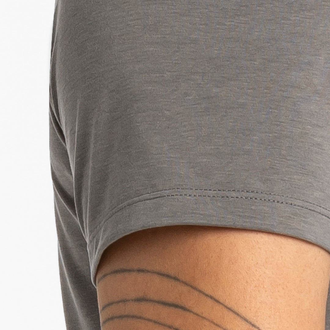 Ash & Erie Grey Hybrid Tee for Short Men   Hybrid Tees