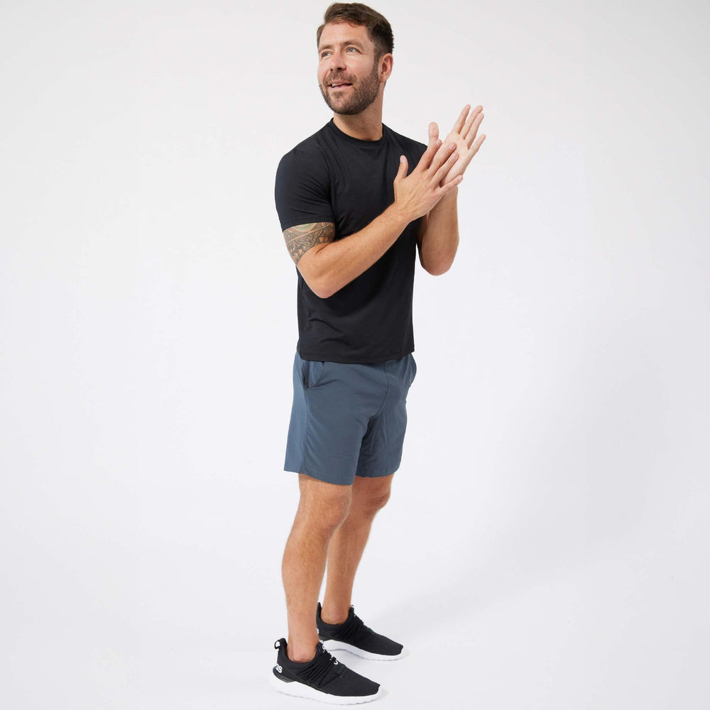 Ash & Erie Black Hybrid Ultralight T-Shirt for Short Men   Hybrid Ultralight Tees