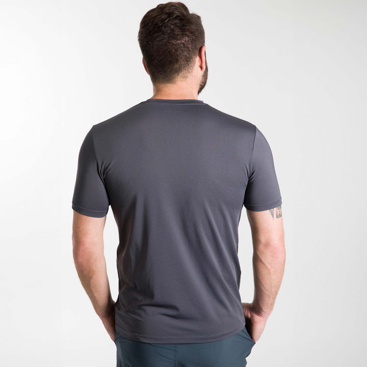 Ash & Erie Charcoal Hybrid Ultralight T-Shirt for Short Men   Hybrid Ultralight Tees