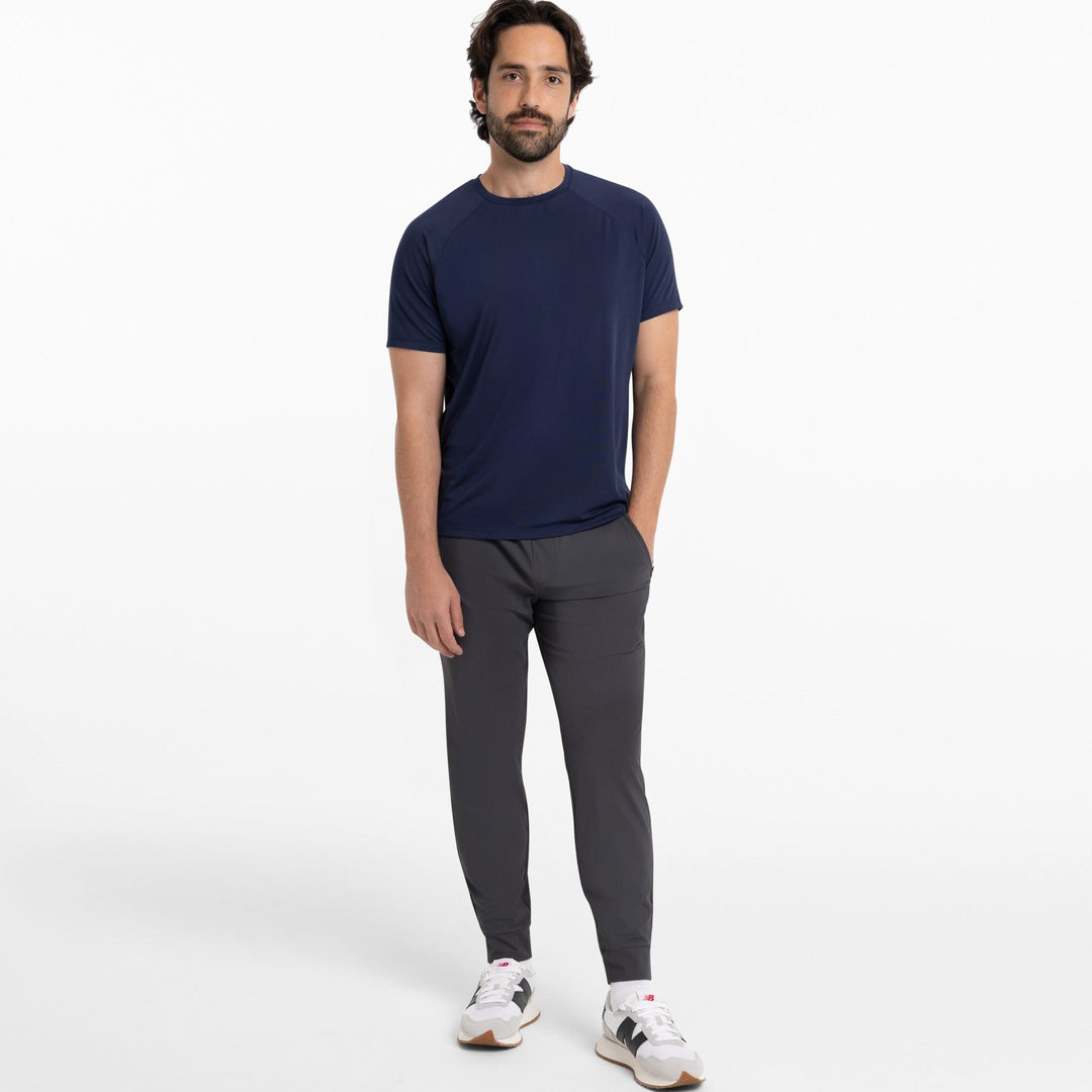 Ash & Erie Navy Hybrid Ultralight T-Shirt for Short Men   Hybrid Ultralight Tees