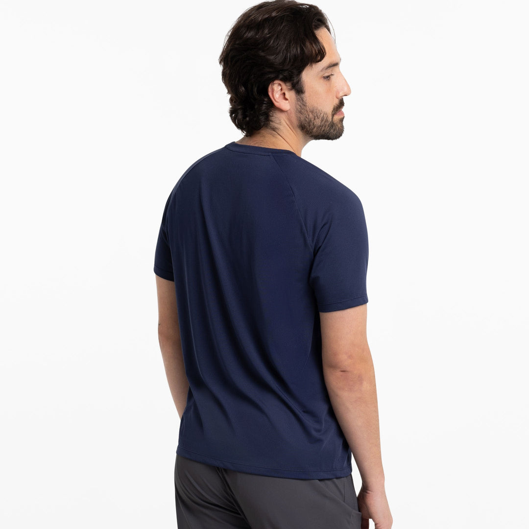 Ash & Erie Navy Hybrid Ultralight T-Shirt for Short Men   Hybrid Ultralight Tees