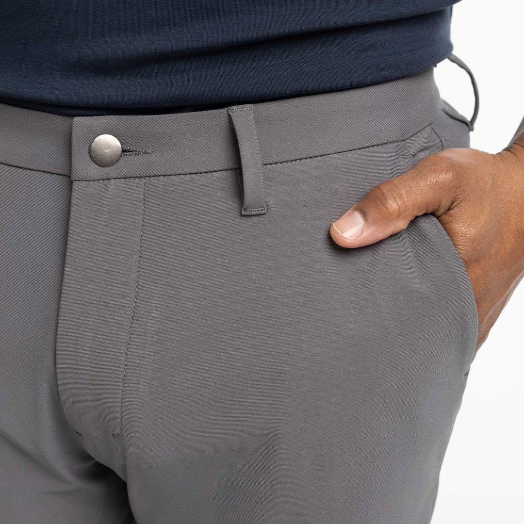 Ash & Erie Quarry Grey Hybrid XYZ Chino Shorts for Short Men   Hybrid XYZ Chino Shorts