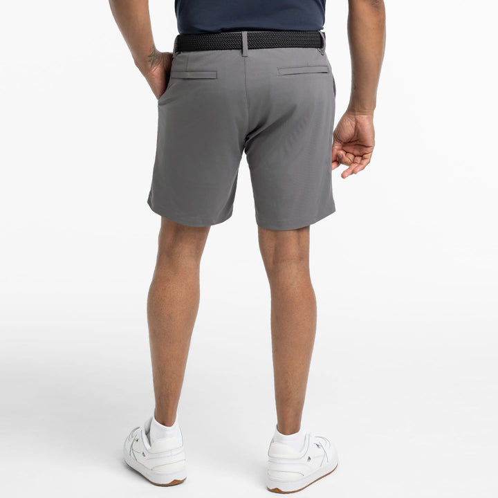 Ash & Erie Quarry Grey Hybrid XYZ Chino Shorts for Short Men   Hybrid XYZ Chino Shorts