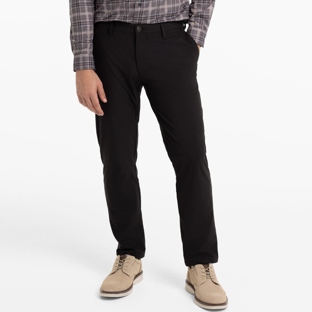 Ash & Erie Black Hybrid XYZ Chino for Short Men   Hybrid XYZ Chinos