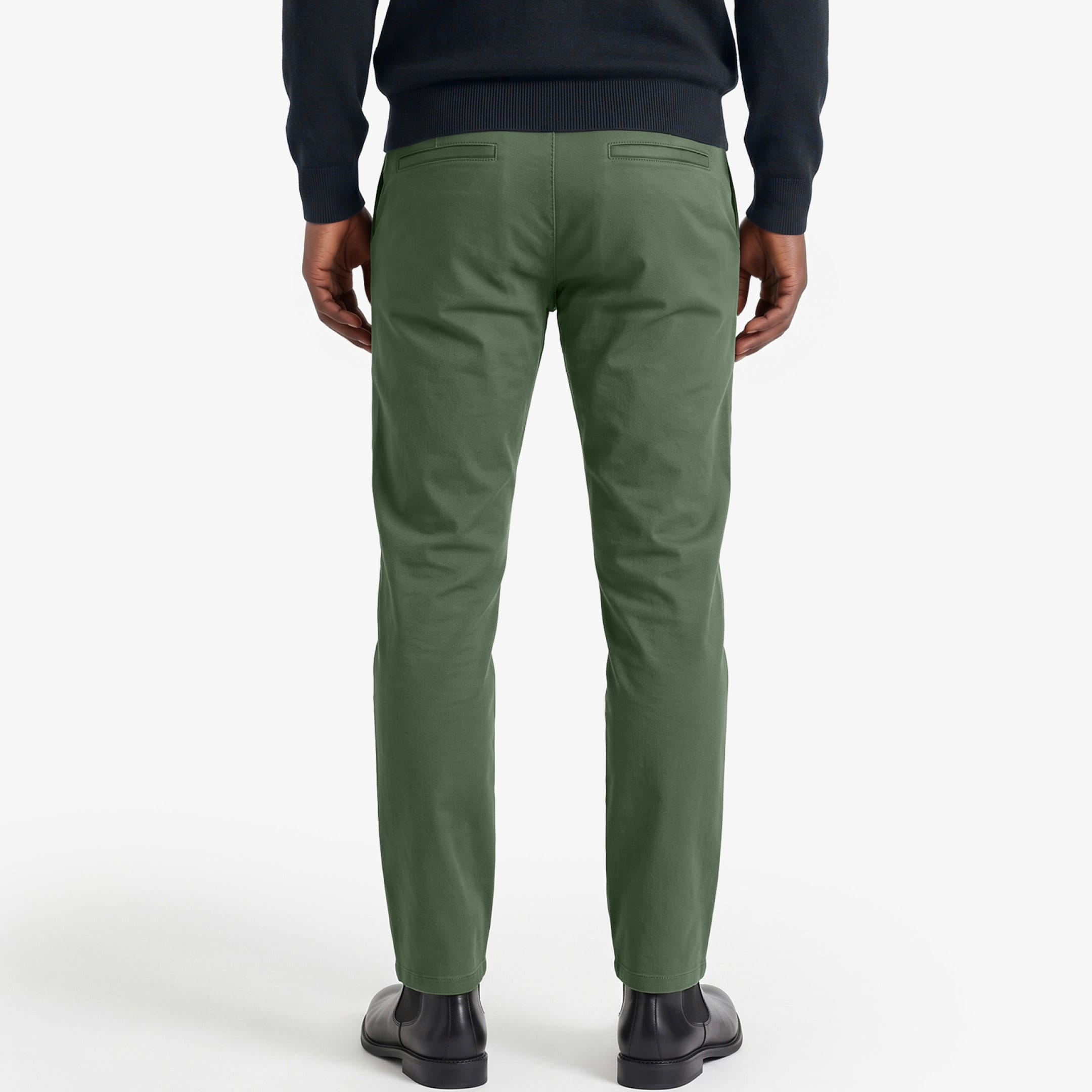 Ash & Erie Dusty Olive Hybrid XYZ Chino for Short Men   Hybrid XYZ Chinos