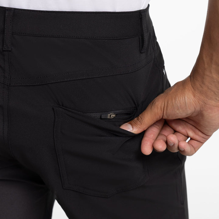 Ash & Erie Black Hybrid XYZ Pant for Short Men   Hybrid XYZ Pants