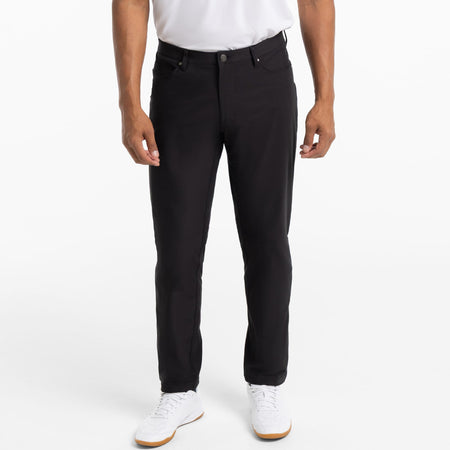 Ash & Erie Black Hybrid XYZ Pant for Short Men