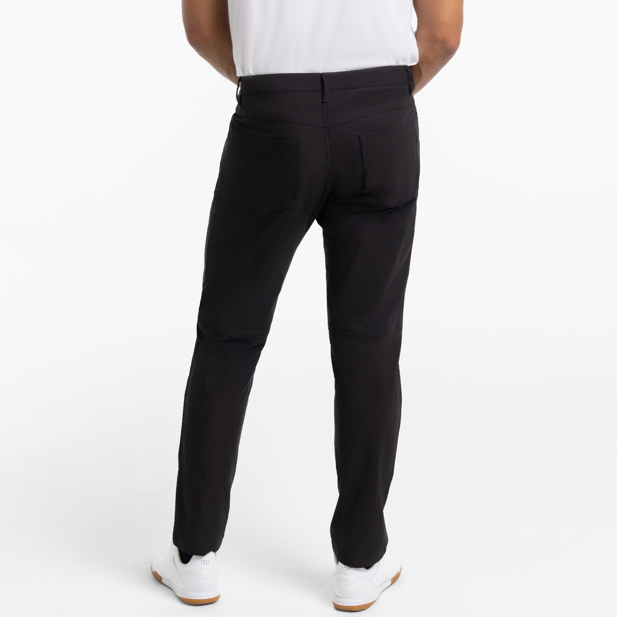Ash & Erie Black Hybrid XYZ Pant for Short Men