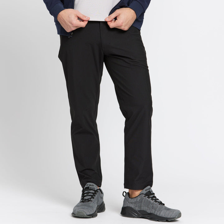 Ash & Erie Black Washed Stretch Chinos for Short Men   Hybrid XYZ Pants