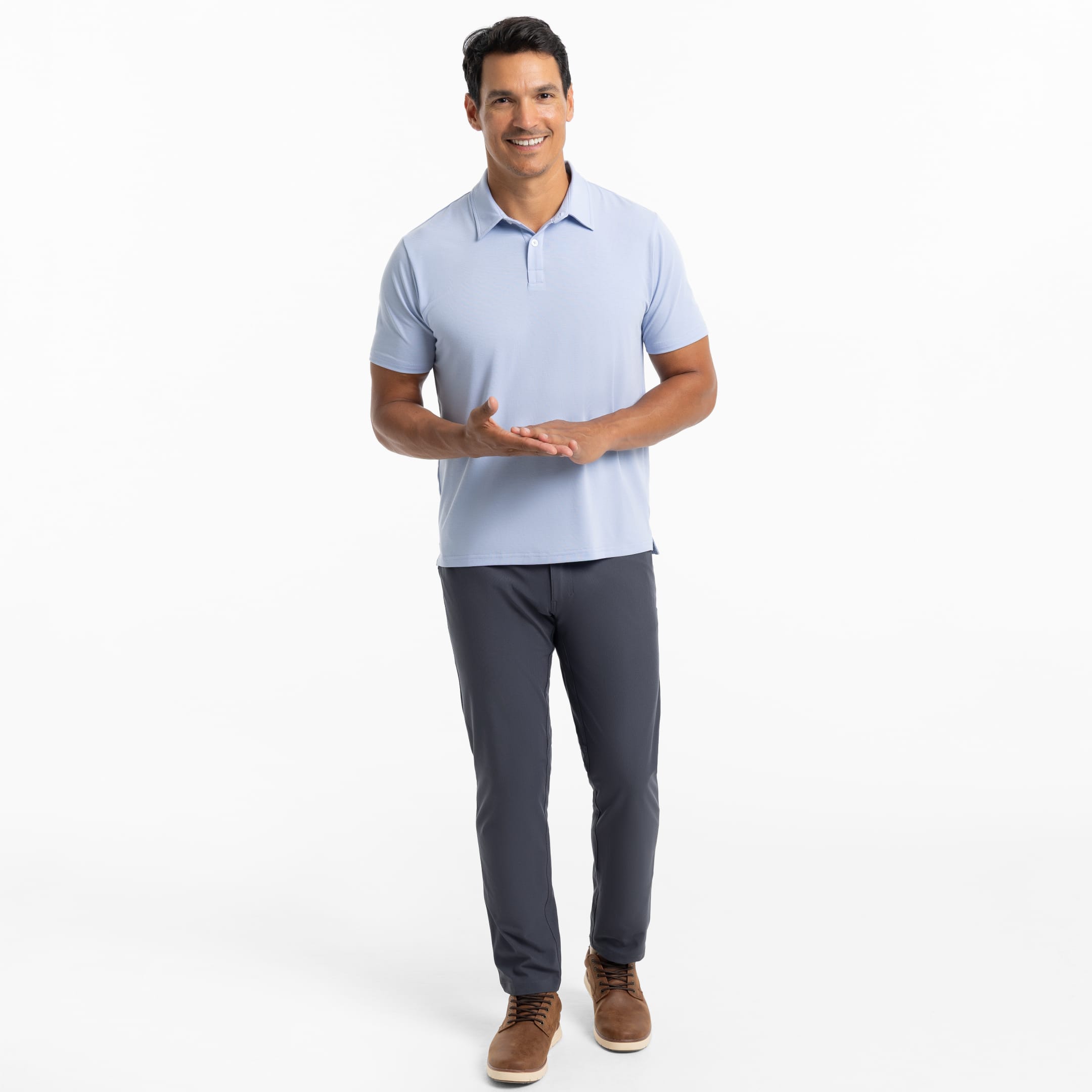 Ash & Erie Charcoal Hybrid XYZ Pant for Short Men