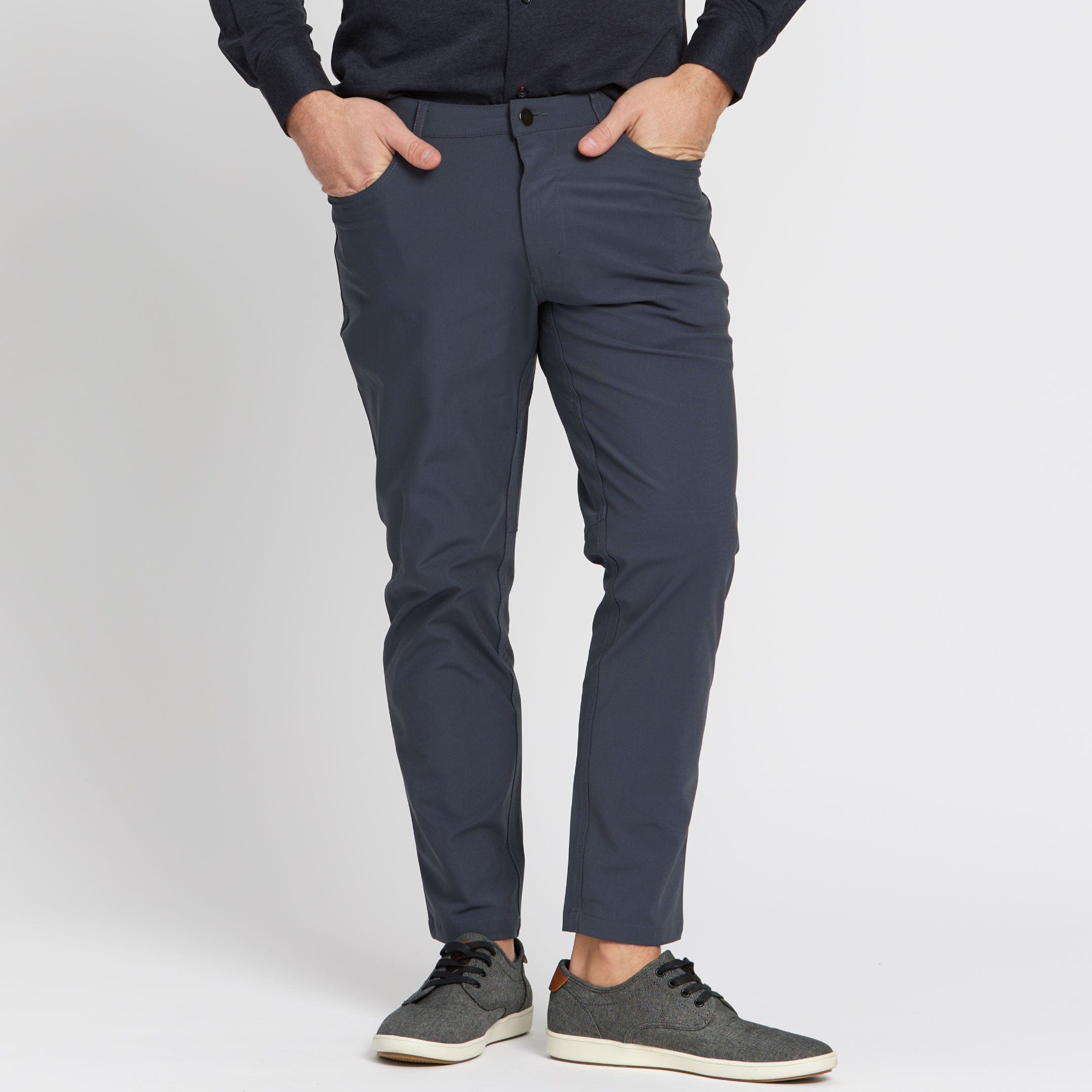 Ash & Erie Charcoal Hybrid XYZ Pant for Short Men