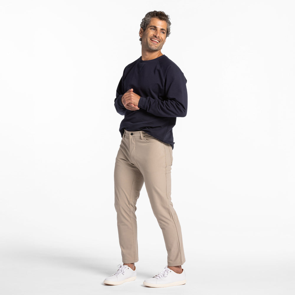 Ash & Erie Khaki Hybrid XYZ Pant for Short Men   Hybrid XYZ Pants