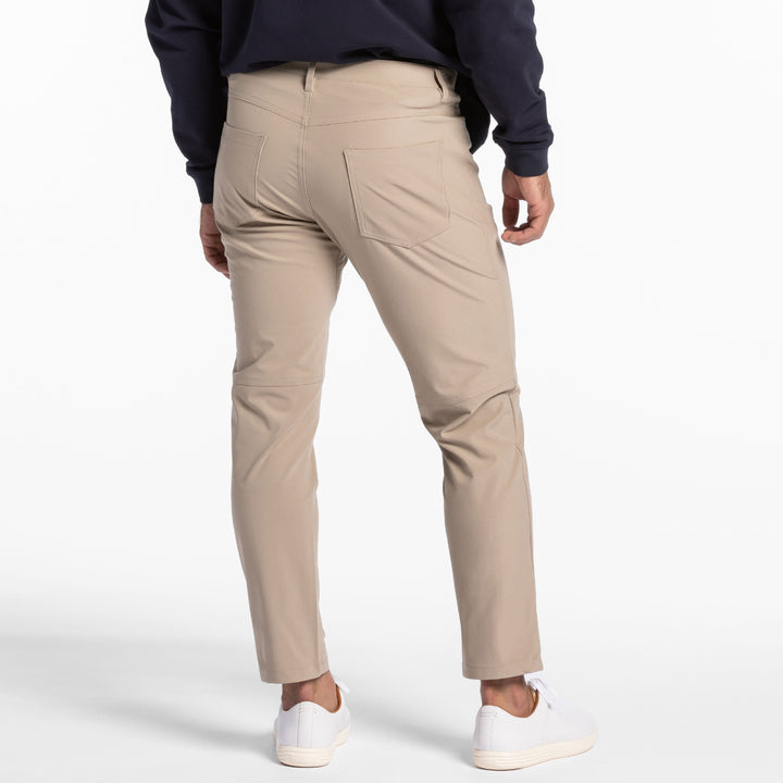 Ash & Erie Khaki Hybrid XYZ Pant for Short Men   Hybrid XYZ Pants