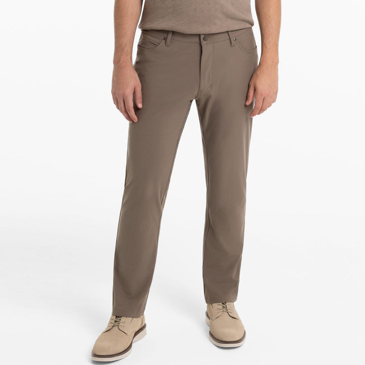 Ash & Erie Silt Brown Hybrid XYZ Pant for Short Men   Hybrid XYZ Pants