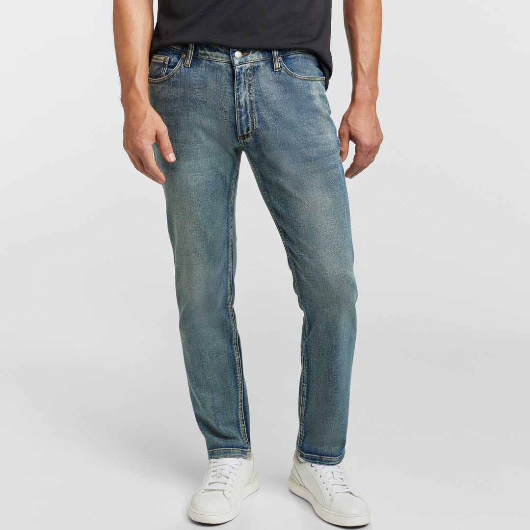 Ash & Erie Medium Wash Denim Jeans for Short Men   Lightweight Jeans