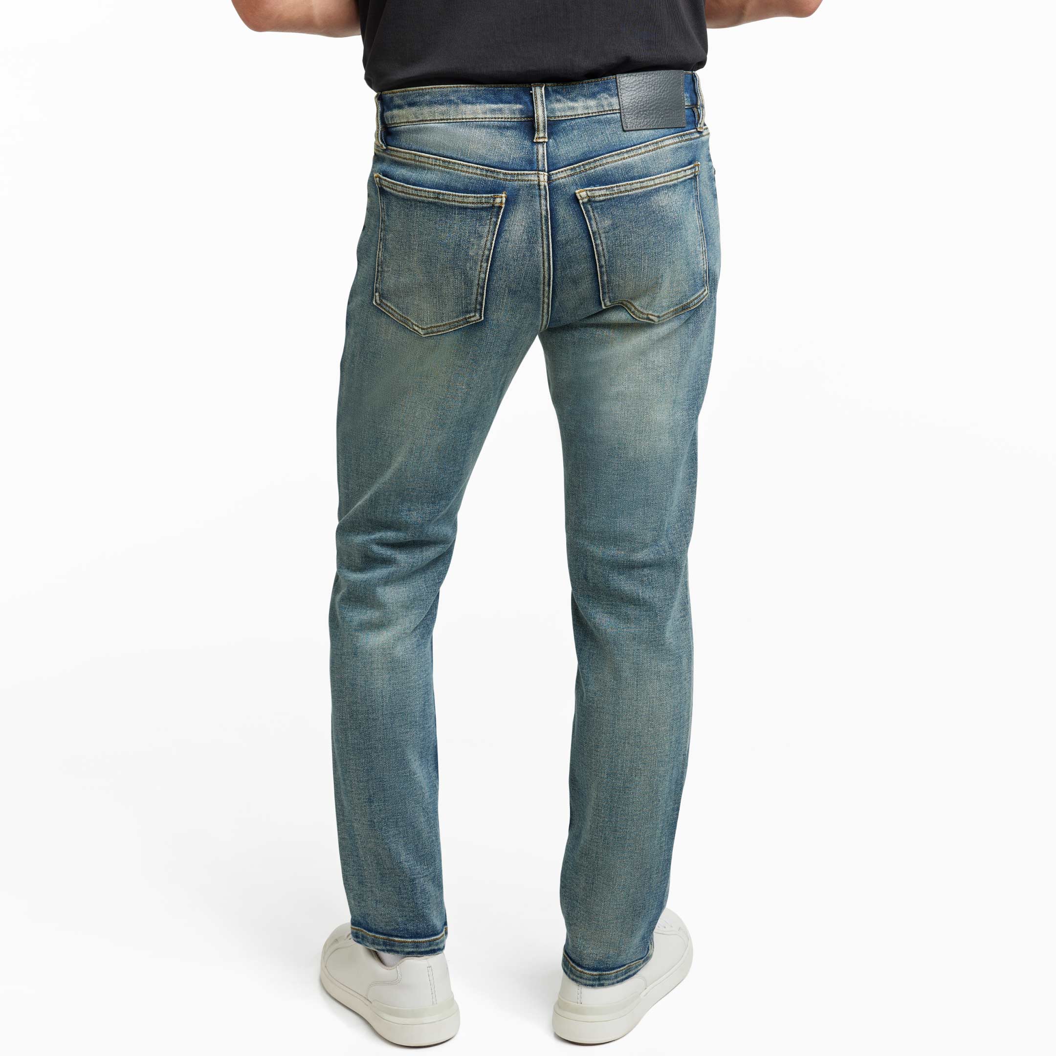 Ash & Erie Medium Wash Denim Jeans for Short Men   Lightweight Jeans